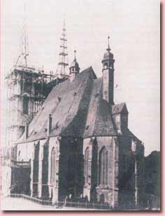 Während des Turmbaus 1897